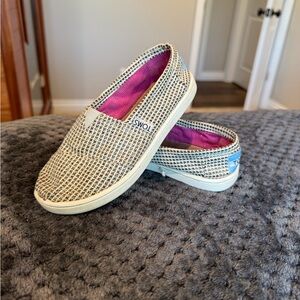 TOMS Casual Slip-On Shoes - Black and White